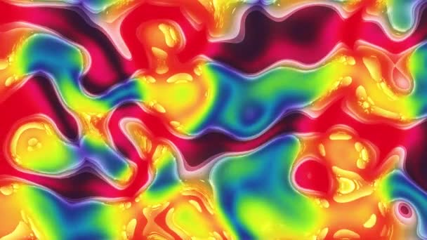 水の波 大理石 多彩な大理石の液体波の抽象的な背景 美しい液体アート3D抽象的なデザインカラフルな大理石のビデオ 4Kについて — ストック動画