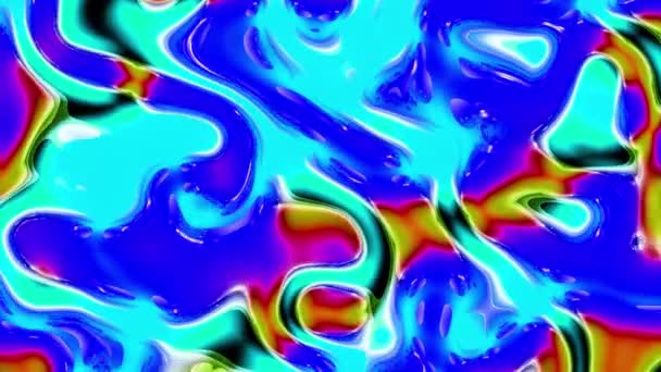 大理石 彩色大理石液体波的背景 美丽的液体艺术3D摘要设计彩色大理石视频 — 图库视频影像