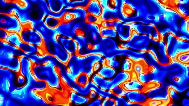 大理石 彩色大理石液体波的背景 美丽的液体艺术3D摘要设计彩色大理石视频 — 图库视频影像
