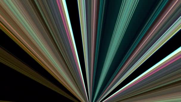 彩色波梯度线移动抽象背景 波浪式抽象移动的色彩背景 — 图库视频影像