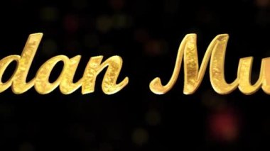 Ramazan Mübarek - Ramazan Özel 2023 Bayramın kutlu olsun hareket animasyonu. Ramazan mum feneri ve camii asılmış güzel 4k bayram mübarek İslami tasarım konsepti.