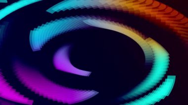 Soyut renkli animasyon. Çok renkli sıvı arka plan. Güzel dijital resim filmi, soyut arkaplan. Döndürme çizgileri animasyonu..