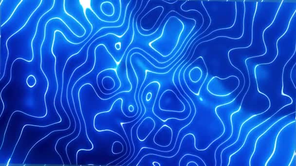 Сині Хвилі Текстури Рухомого Фону Полум Синього Світла Безшовний Світловий — стокове відео