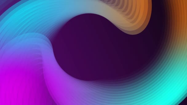 Абстрактно Белая Цветовая Геометрическая Анимационная Ленточная Линия Изолированная Цветных Абстрактно — стоковое видео