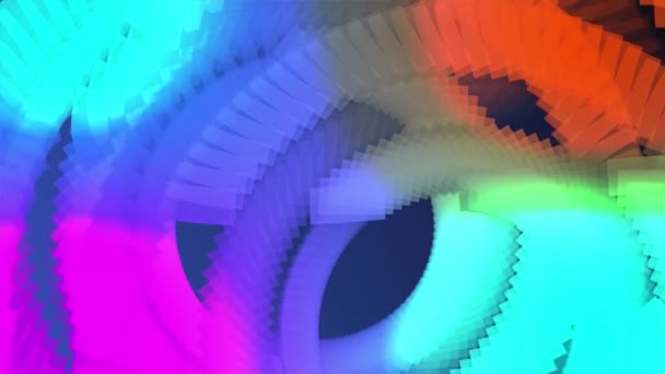 抽象的なカラフルなアニメーション 多色液体の背景 美しいデジタル絵画映画 抽象的な背景 ロテーションスワールラインアニメーション — ストック動画