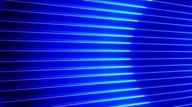 Parlak mavi ışınlar ve parlayan çizgiler hareket çizgisi arkaplanı ile soyut renkli arkaplan..