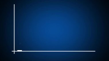 İş grafiği çubuğu büyüme raporu animasyon oku büyüme iş konsepti 4k çözünürlük üzerinde. Parlak başarı grafiği animasyonu .