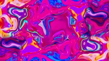 Görsel yanılsama ve sıvı etki hareketi ile soyut parlak arka plan. Soyut renkli sıvı boya dalgaboyu.