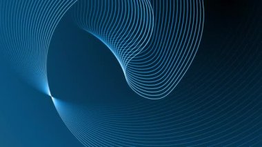 Rengarenk arkaplanı olan geometrik çizgi hareketi, geometrik soyutlamanın perspektifleri. Renkli gradyan arkaplan ile farklı şekil çizgisi.