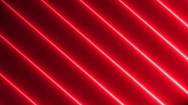 Parlayan neon ışıkları parlak renkli, renksiz, parlak ışık çizgisi teknolojisi arka planı, parlayan neon çokgenlerin video animasyonu soyut arka plan 45 'liği.