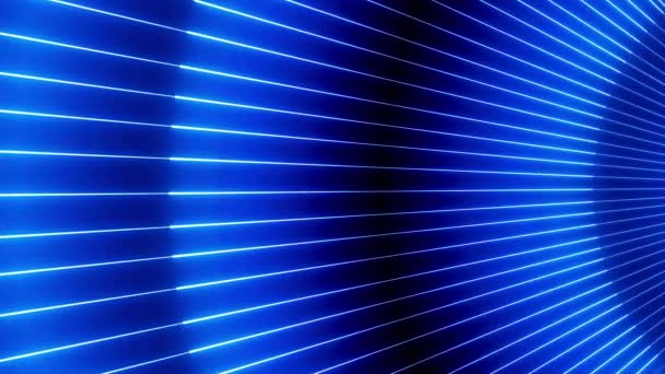 Abstract Colorful Background Bright Blue Rays Glowing Lines Animation Line — Stock Video