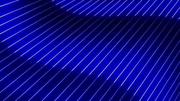 Fondo Colorido Abstracto Con Rayos Azules Brillantes Líneas Brillantes Línea — Vídeo de stock