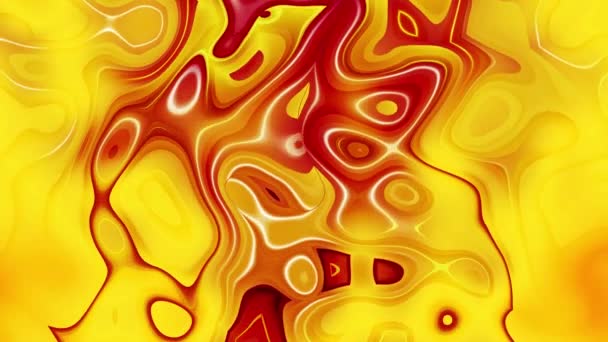 Абстрактний Помаранчевий Кольоровий Фон Візуальною Ілюзією Хвильовим Рухом Рідкого Ефекту — стокове відео