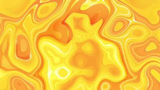 Abstract Oranje Kleur Achtergrond Met Visuele Illusie Golf Vloeistof Effect — Stockvideo