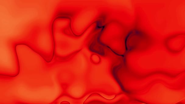 Röd Gradient Abstrakt Bakgrund Flytande Effekt Trendig Färgglada Abstrakt Vågiga — Stockvideo
