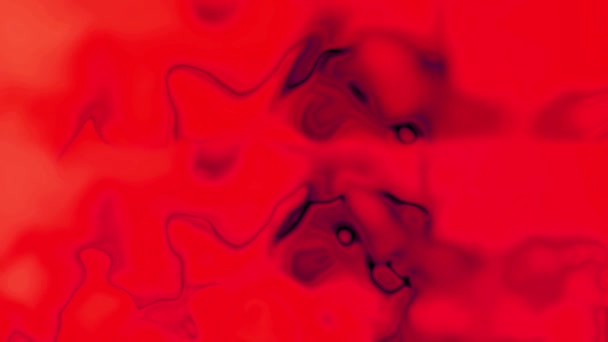 Gradiente Rojo Fondo Abstracto Efecto Líquido Animación Ondulada Abstracta Colorida — Vídeos de Stock