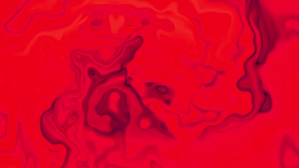 Червоний Градієнт Абстрактний Фоновий Рідкий Ефект Модна Барвиста Абстрактна Хвиляста — стокове відео