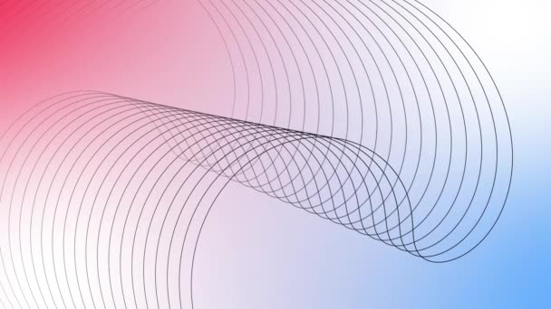 Abstract Line Motion Background Artistic Geometric Line Colorful Gradient Background — Stock Video