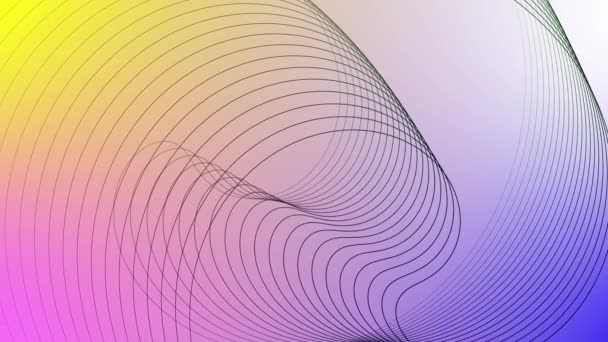 추상적인 다채로운 기하학적인 배경을 예술적인 기하학적인 기하학적 추상화의 다채로운 그라디언트 — 비디오