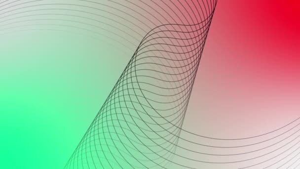 Line Motion Background Artistic Geometric Line Colorful Gradient Background Perspectives — Stock Video