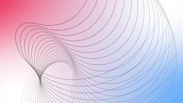 Line Motion Background Artistic Geometric Line Colorful Gradient Background Perspectives — Stock Video
