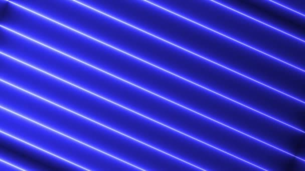 Neonowe Światła Świecące Futurystyczne Modne Kolorowe Bezszwowe Neonowe Światło Linii — Wideo stockowe
