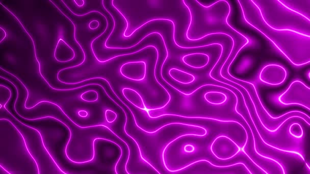 紫色和粉色渐变运动背景 抽象背景液体效果 时尚色彩丰富的抽象波浪动画 彩色运动模式液体 波浪形丝液光泽运动背景 — 图库视频影像