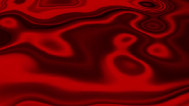 赤い勾配の抽象的な背景液体効果 流行の多彩な抽象的な波動アニメーション 抽象的な水赤い色の動きのパターン 波状の絹の流動の光沢のある動きの質の煙の背景 — ストック動画