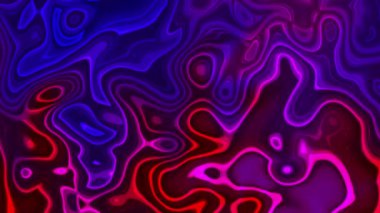 Soyut renklendirilmiş sıvı boya dalgası. Görsel yanılsamayla soyut parlak arkaplan ve sıvı etki hareket 45 'liği.