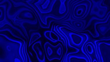 Görsel yanılsama ve dalga etkisi hareketli 4k ile soyut mavi & siyah arkaplan