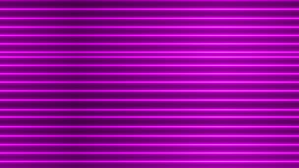 Luces Neón Brillante Futurista Moda Colorido Inconsútil Neón Línea Luz — Vídeos de Stock