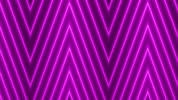 Luci Neon Incandescente Futuristico Trendy Colorato Senza Soluzione Continuità Neon — Video Stock