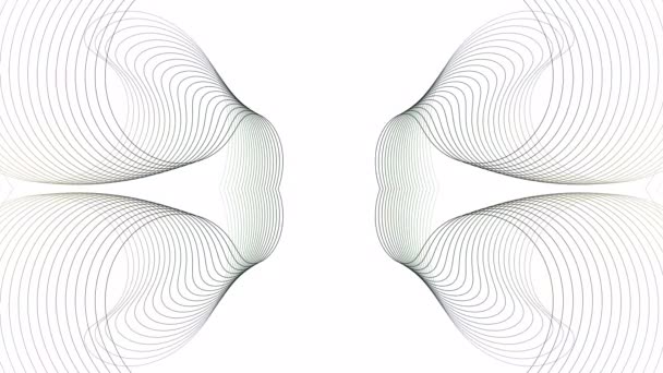 Geometrische Linienbewegung Mit Farbenfrohem Hintergrund Perspektiven Geometrischer Abstraktion Verschiedene Form — Stockvideo