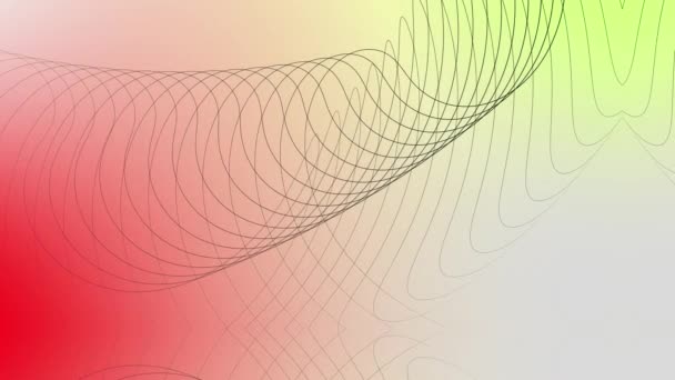 Geometrische Linienbewegung Mit Farbenfrohem Hintergrund Perspektiven Geometrischer Abstraktion Verschiedene Form — Stockvideo