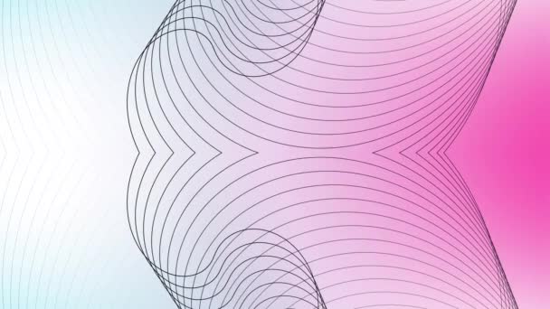 Rengarenk Arkaplanı Olan Geometrik Çizgi Hareketi Geometrik Soyutlamanın Perspektifleri Renkli — Stok video