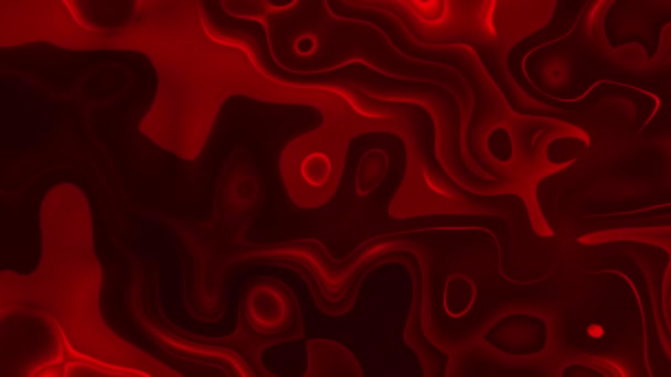抽象的な着色された液体のペンキの波 視覚錯覚および波の液体効果の動きの明るい背景 — ストック動画