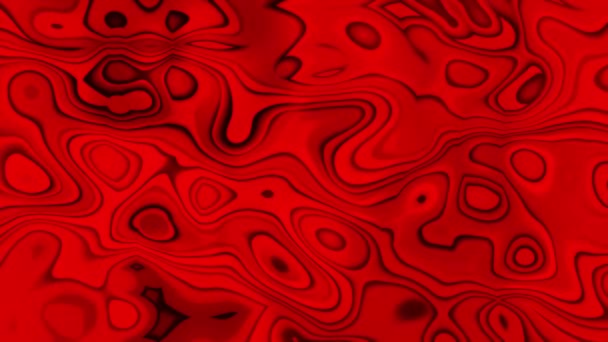 Gradiente Rojo Fondo Abstracto Efecto Líquido Animación Ondulada Abstracta Colorida — Vídeos de Stock