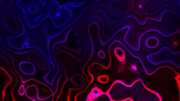 抽象的な着色された液体のペンキの波 視覚錯覚および波の液体効果の動きの明るい背景 — ストック動画