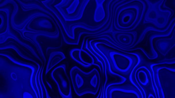 Абстрактный Сине Черный Цветовой Фон Визуальной Иллюзией Движением Волновой Жидкости — стоковое видео