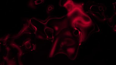 Sıvı holografik arka plan. Su dalgaları, dalgalar, su dalgaları, mermer, hareketli renkli sıvı boya, dalgalı ve dokuda kıvrımları olan ipek kumaş yüzeyinin soyut arkaplanı. 4K