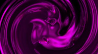 Sıvı holografik arka plan. Su dalgaları, dalgalar, su dalgaları, mermer, hareketli renkli sıvı boya, dalgalı ve dokuda kıvrımları olan ipek kumaş yüzeyinin soyut arkaplanı. 4K