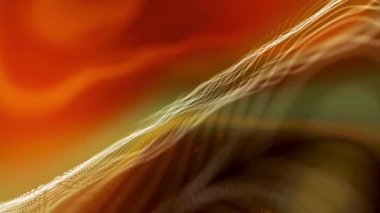 Soyut parçacık teknikleri dalgası. Çizgi dalgalı soyut arkaplan. Bir ışık grubunun sıralı hareketi. Noktaların parlak neon arkaplanı, dairesel ışıklar dizilmiş ve renk ve ışık parametrelerini değiştiriyor..