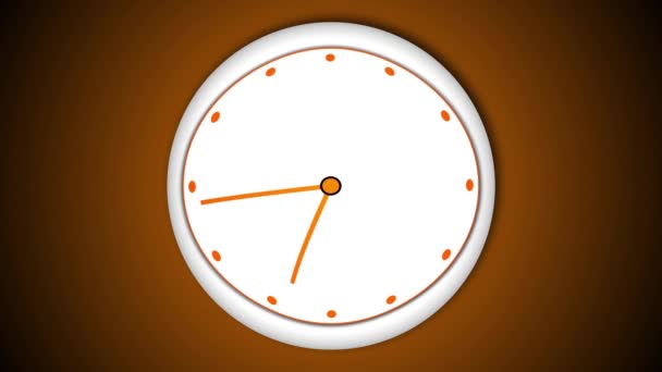 Time Lapse Óra Animáció Háttér Modern Clock Animációs Videó Visszaszámlálás — Stock videók