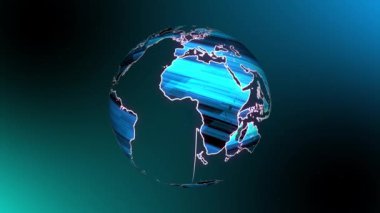 Radar ekranı, dijital teknolojisi olan bir nesneyi arıyor. Fütürist yazılım taranıyor. İşaretleyici ve gösterge hareket ediyor 