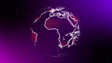 Radar ekranı, dijital teknolojisi olan bir nesneyi arıyor. Fütürist yazılım taranıyor. İşaretleyici ve gösterge hareket ediyor 