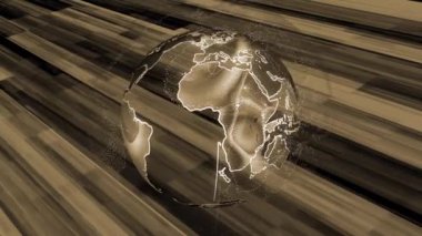 Radar ekranı, dijital teknolojisi olan bir nesneyi arıyor. Fütürist yazılım taranıyor. İşaretleyici ve gösterge hareket ediyor 