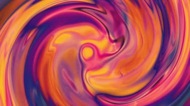 Renkli dalgalı arka plan. Soyut su sıvısı animasyonu, döngü oynatma için kusursuz soyut dalgalı psikedelik arkaplan.