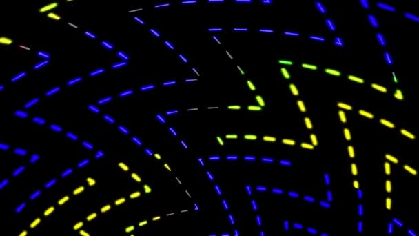 Radarscherm Dat Een Object Doorzoekt Met Digitale Lijntechnologie Achtergrond Futuristische — Stockvideo