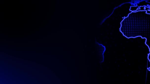 Радарний Екран Пошуку Єкта Лінійним Цифровим Технологічним Фоном Сканування Футуристичного — стокове відео