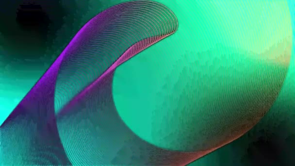 Futuristiska Färgglada Tråd Ram Våg Abstrakt Bakgrund Med Geometriska Linjer — Stockvideo